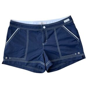 Nautica Women’s  Navy Blue Swim Board Shorts Size S